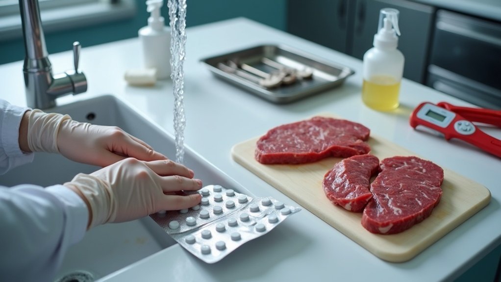 kuhaj meso operi ruke dehelmintiziraj