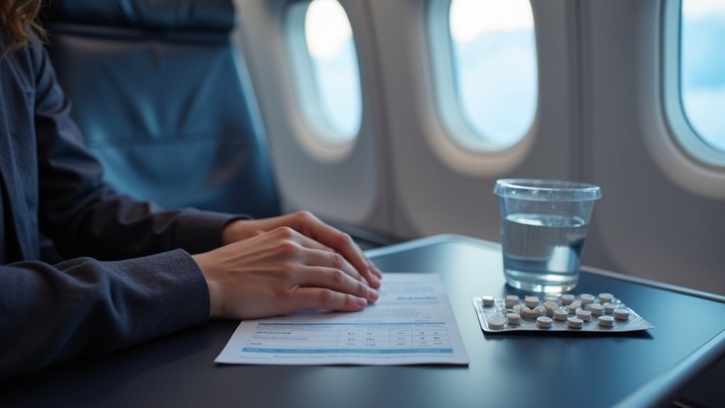 usklađivanje vremena uzimanja ksalol tablete s ukrcavanjem na let