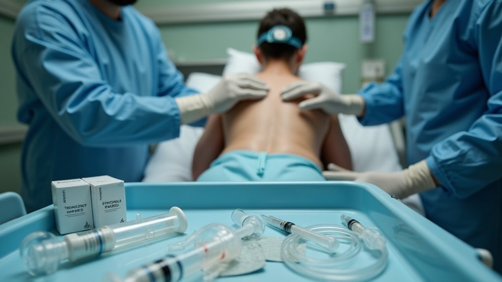 postavljanje epiduralne igle i testna doza