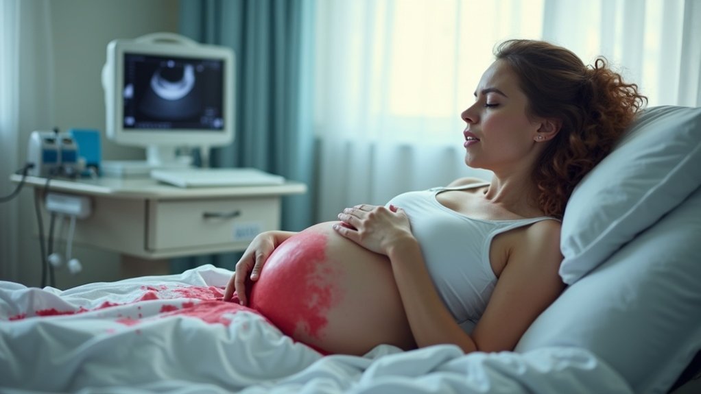 bezbolno jarko kasno trudnoćno krvarenje