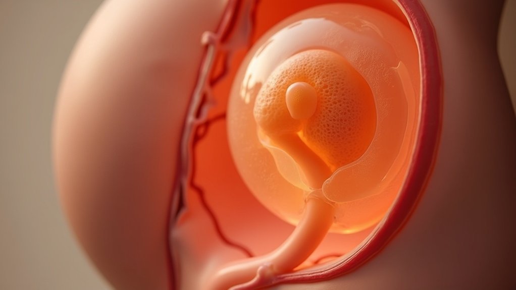 posteljica se usađuje visoko u fundusu