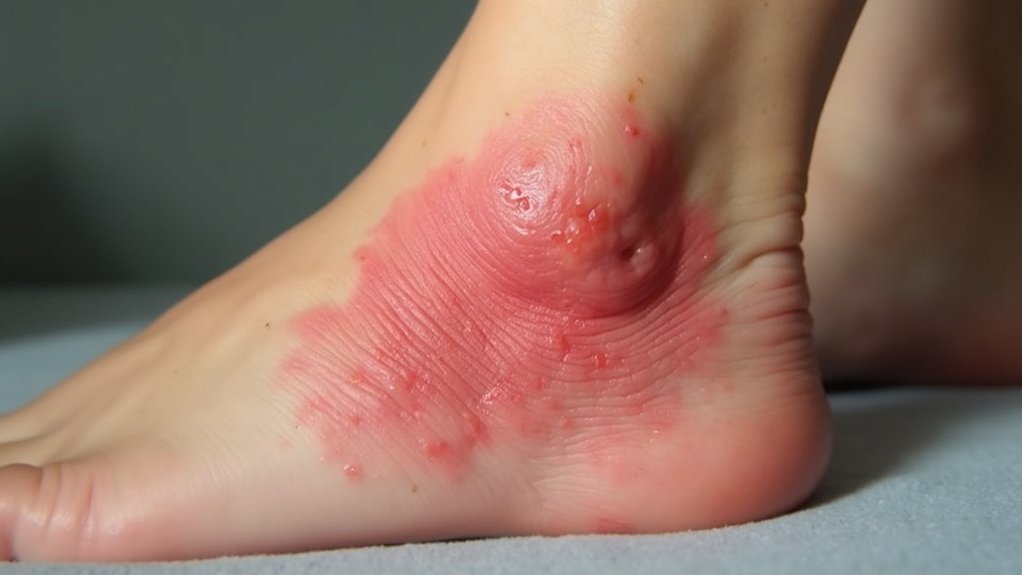 oštra brzo ograničena kožna upala